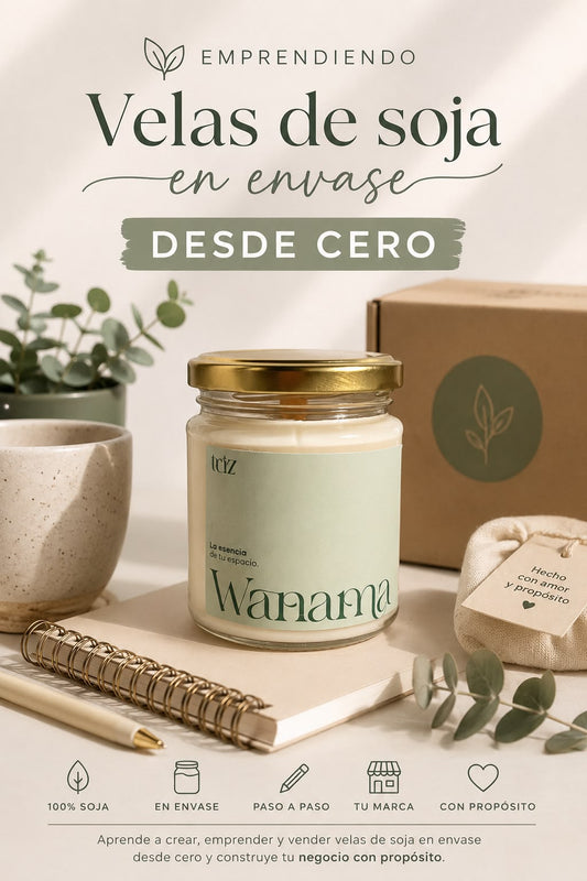 Aprende a crear tus velas de soja de envase desde cero